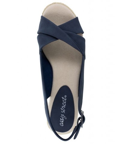 Maureen Espadrille Slingback Sandals Blue $34.50 Shoes