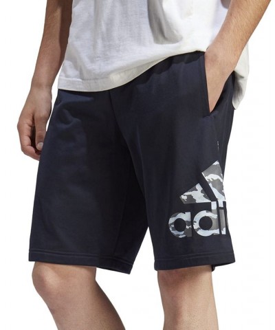 Men's Badge Of Sport Camo Logo-Print 10" Shorts Blue $27.50 Shorts