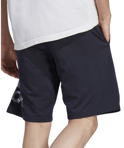 Men's Badge Of Sport Camo Logo-Print 10" Shorts Blue $27.50 Shorts