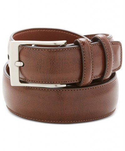 Men's Big and Tall Leather Belt Chocolate $13.12 Belts