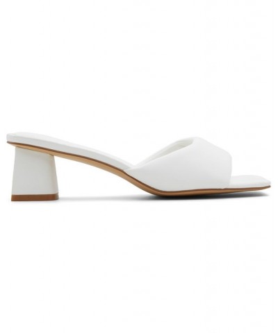 Women's Aneka Block-Heel Dress Sandals White $40.00 Shoes