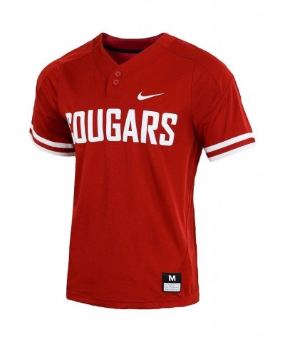 Men's Crimson Washington State Cougars Replica Vapor Elite Two-Button Baseball Jersey $54.99 Jersey