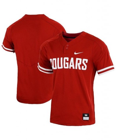 Men's Crimson Washington State Cougars Replica Vapor Elite Two-Button Baseball Jersey $54.99 Jersey