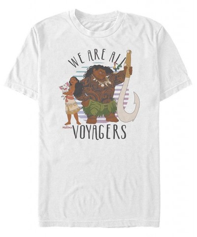 Disney Men's Moana We are all Voyagers, Short Sleeve T-Shirt White $20.99 T-Shirts