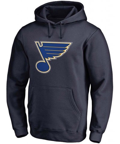 Men's Navy St. Louis Blues Primary Team Logo Fleece Pullover Hoodie $23.20 Sweatshirt