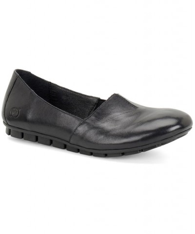 Women's Sebra Comfort Slip On Flats Black $60.00 Shoes