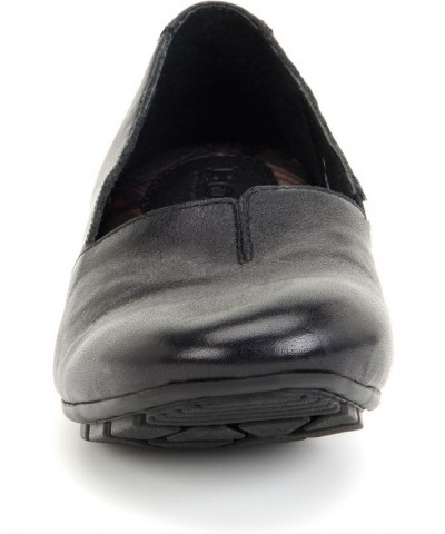 Women's Sebra Comfort Slip On Flats Black $60.00 Shoes