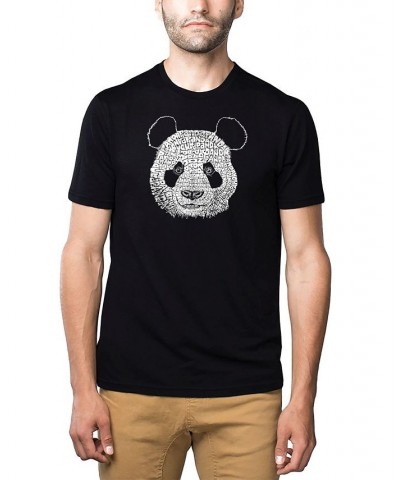 Mens Premium Blend Word Art T-Shirt - Panda Head Black $22.05 T-Shirts