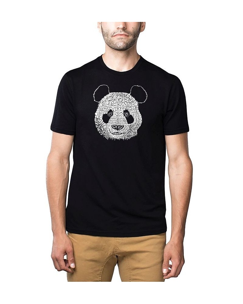 Mens Premium Blend Word Art T-Shirt - Panda Head Black $22.05 T-Shirts