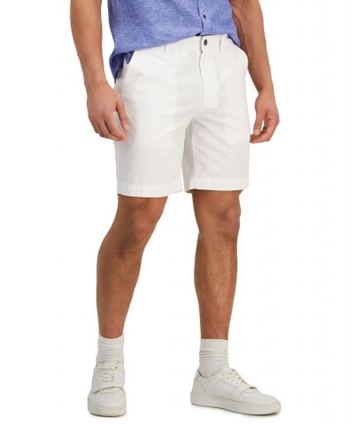 Classic-Fit Solid 8.5" Chambray Shorts White $18.07 Shorts