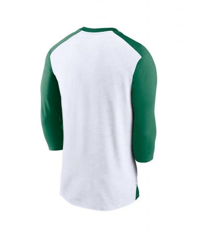 Men's White, Kelly Green Oakland Athletics Rewind 3/4-Sleeve T-shirt White $25.85 T-Shirts