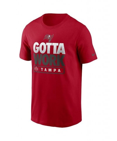 Men's Red Tampa Bay Buccaneers 2021 NFL Training Camp Gotta Work T-shirt $15.04 T-Shirts