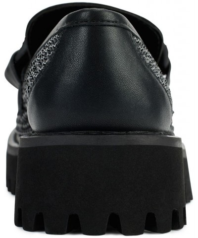 Women's Giana Slip-On Embellished Loafer Flats Black $74.73 Shoes