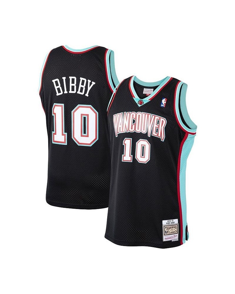 Men's Mike Bibby Black Vancouver Grizzlies 2000-01 Hardwood Classics Swingman Jersey $71.05 Jersey