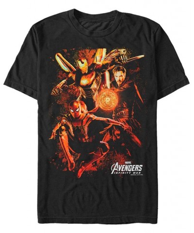 Marvel Men's Avengers Infinity War Earths Mighty Warriors Short Sleeve T-Shirt Black $19.24 T-Shirts