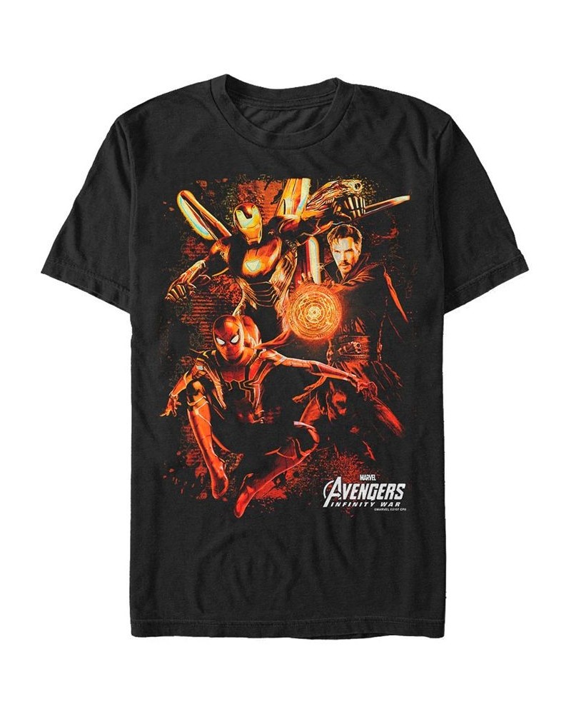 Marvel Men's Avengers Infinity War Earths Mighty Warriors Short Sleeve T-Shirt Black $19.24 T-Shirts