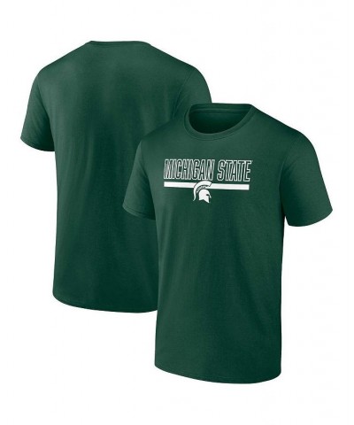 Men's Branded Green Michigan State Spartans Classic Inline Team T-shirt $19.24 T-Shirts