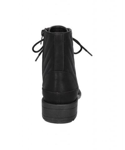 Women's Elsie Ankle Boots Black Matte $35.39 Shoes