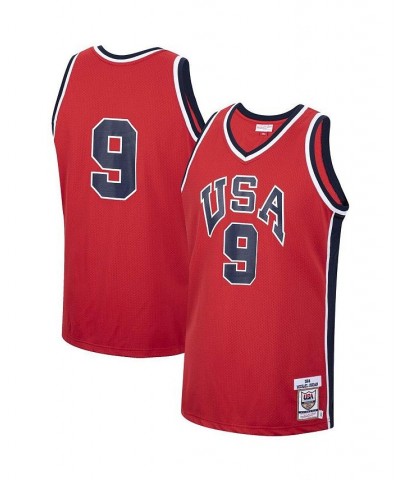 Men's Michael Jordan Red USA Basketball Authentic 1984 Jersey $91.20 Jersey