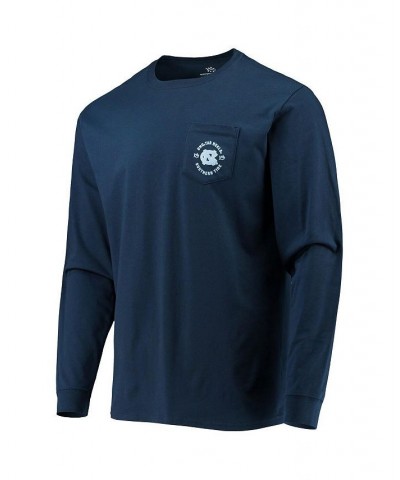 Men's Navy North Carolina Tar Heels Catch and Release Long Sleeve T-shirt $35.00 T-Shirts