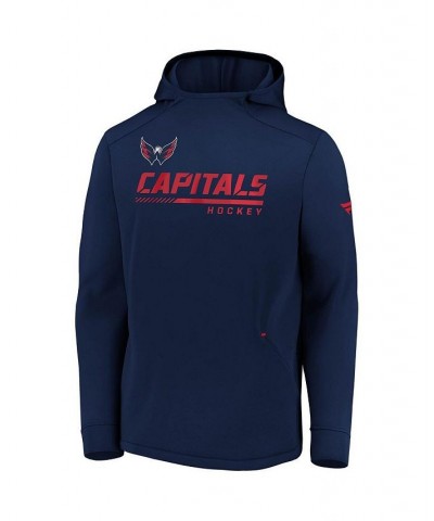 Men's Branded Navy Washington Capitals Authentic Pro Locker Room Pullover Hoodie $38.54 Sweatshirt