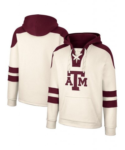 Men's Cream Texas A&M Aggies Lace-Up 4.0 Vintage-Like Pullover Hoodie $33.75 Sweatshirt