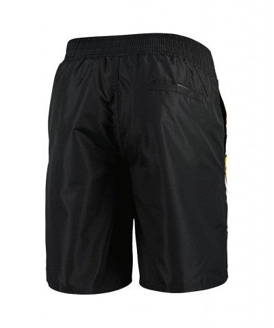 Men's Black Boston Bruins Sea Wind Swim Trunks $33.47 Swimsuits