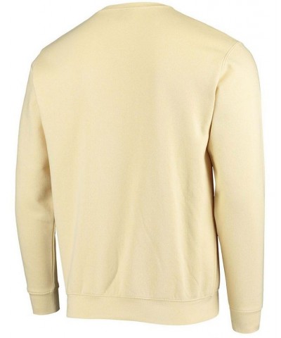 Men's Gold-Tone Georgia Tech Yellow Jackets Arch Logo Tackle Twill Pullover Sweatshirt $31.19 Sweatshirt