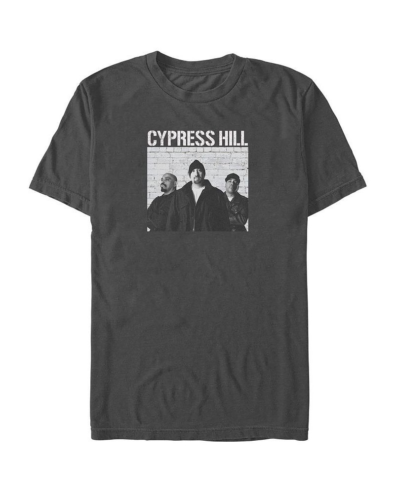 Men's Cypress Hill Photo Short Sleeve T-shirt Gray $16.80 T-Shirts