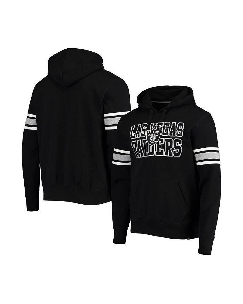 Men's Black Las Vegas Raiders Double Block Pullover Hoodie $38.49 Sweatshirt