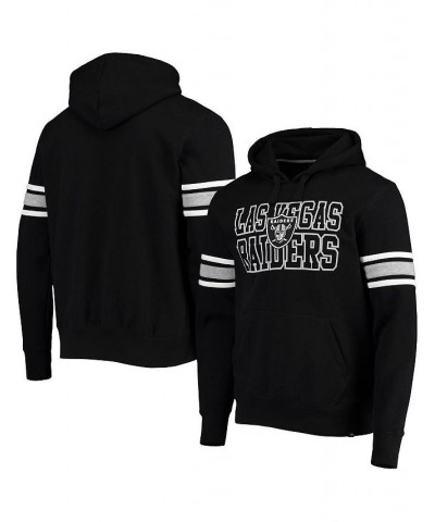 Men's Black Las Vegas Raiders Double Block Pullover Hoodie $38.49 Sweatshirt