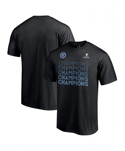 Men's Branded Black New York City FC 2021 MLS Cup Champions Standard T-shirt $16.92 T-Shirts