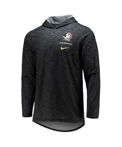 Men's Black Florida State Seminoles Slub Space-Dye Performance Long Sleeve Hoodie T-shirt $34.30 T-Shirts