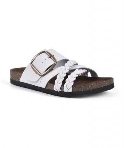 Healing Footbed Sandal Slides White $36.57 Shoes