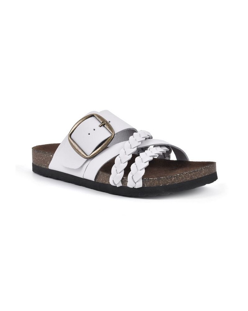 Healing Footbed Sandal Slides White $36.57 Shoes