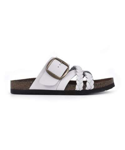 Healing Footbed Sandal Slides White $36.57 Shoes