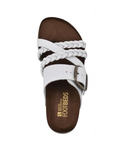 Healing Footbed Sandal Slides White $36.57 Shoes