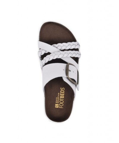 Healing Footbed Sandal Slides White $36.57 Shoes