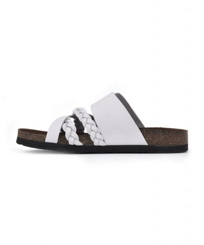 Healing Footbed Sandal Slides White $36.57 Shoes