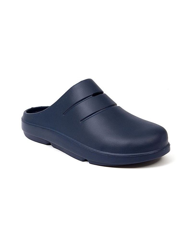 Men's Winston Comfort Cushioned Clogs Slippers Blue $16.49 Shoes