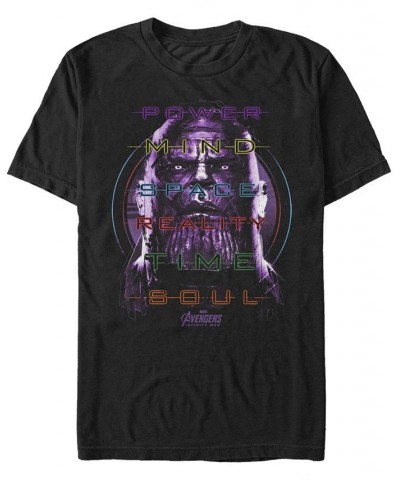 Marvel Men's Avengers Infinity War Thanos Power Mind Space Short Sleeve T-Shirt Black $14.70 T-Shirts