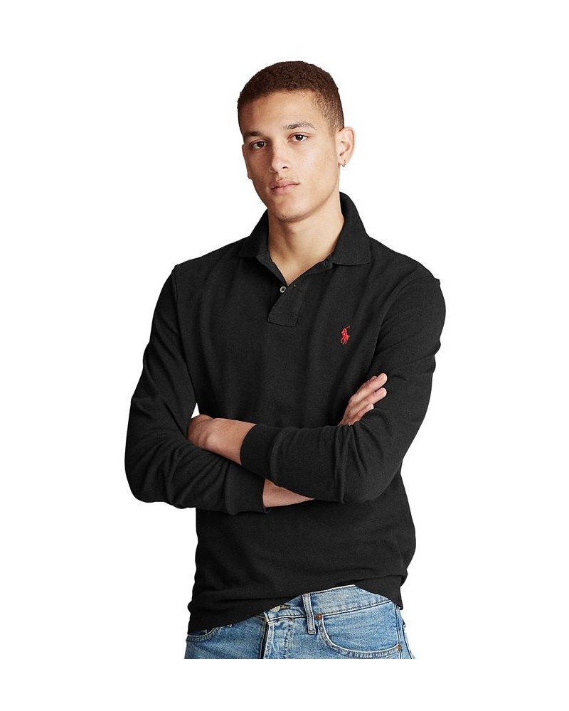 Men's Classic-Fit Mesh Polo Shirt Black $26.85 Polo Shirts