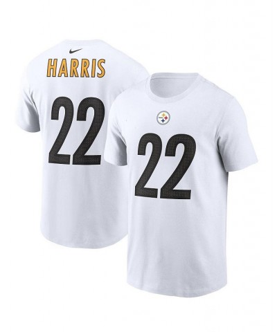 Men's Najee Harris White Pittsburgh Steelers Player Name Number T-shirt $23.00 T-Shirts