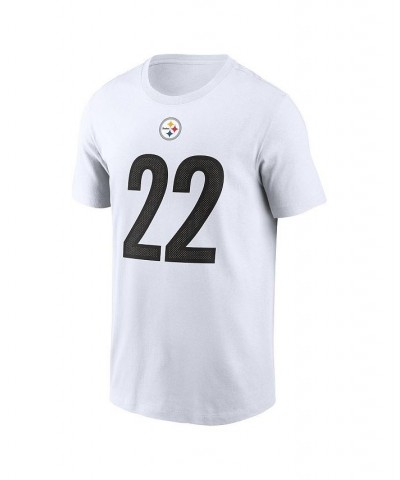 Men's Najee Harris White Pittsburgh Steelers Player Name Number T-shirt $23.00 T-Shirts