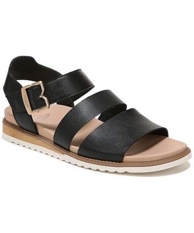 Women's Island-Glow Strappy Sandals Black $28.20 Shoes