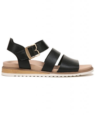 Women's Island-Glow Strappy Sandals Black $28.20 Shoes