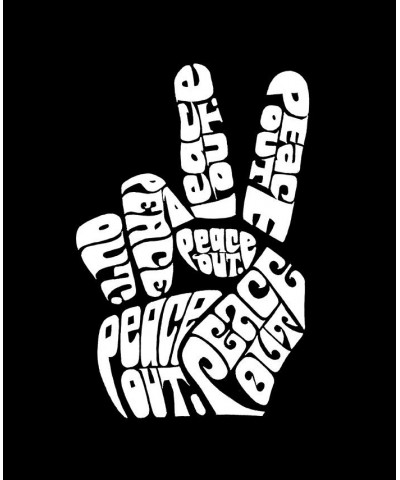 Men's Premium Blend Word Art Peace Out T-shirt Black $18.00 T-Shirts