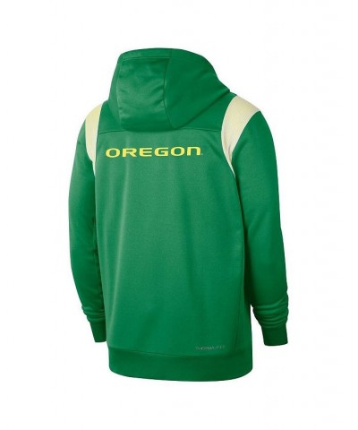 Men's Green Oregon Ducks Sideline Lockup Performance Full-Zip Hoodie Jacket $42.00 Jackets