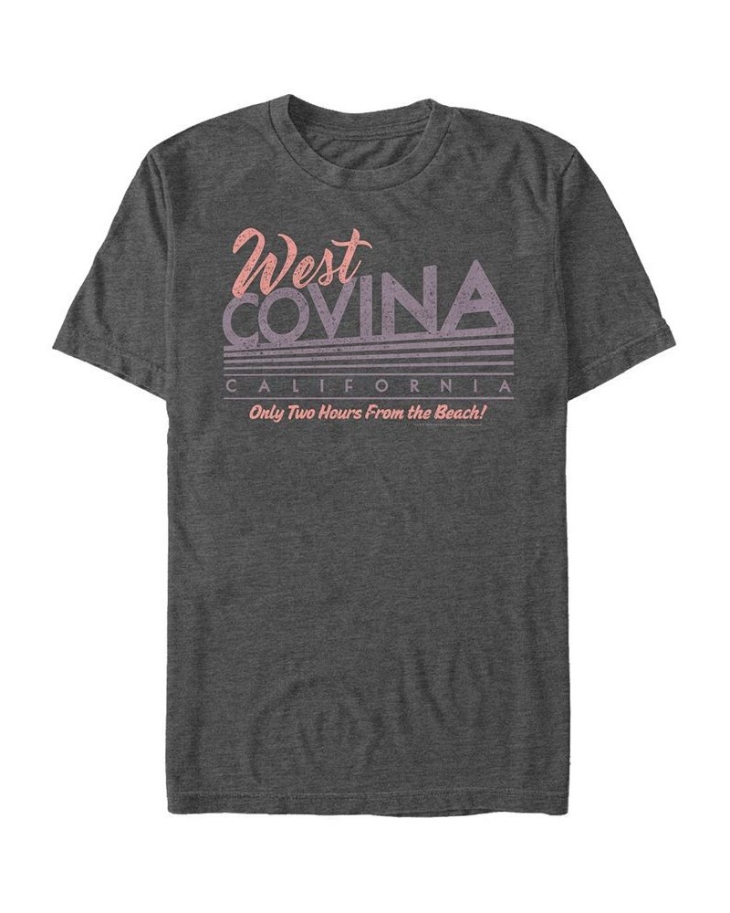 Men's West Covina California Short Sleeve T- shirt Gray $19.59 T-Shirts