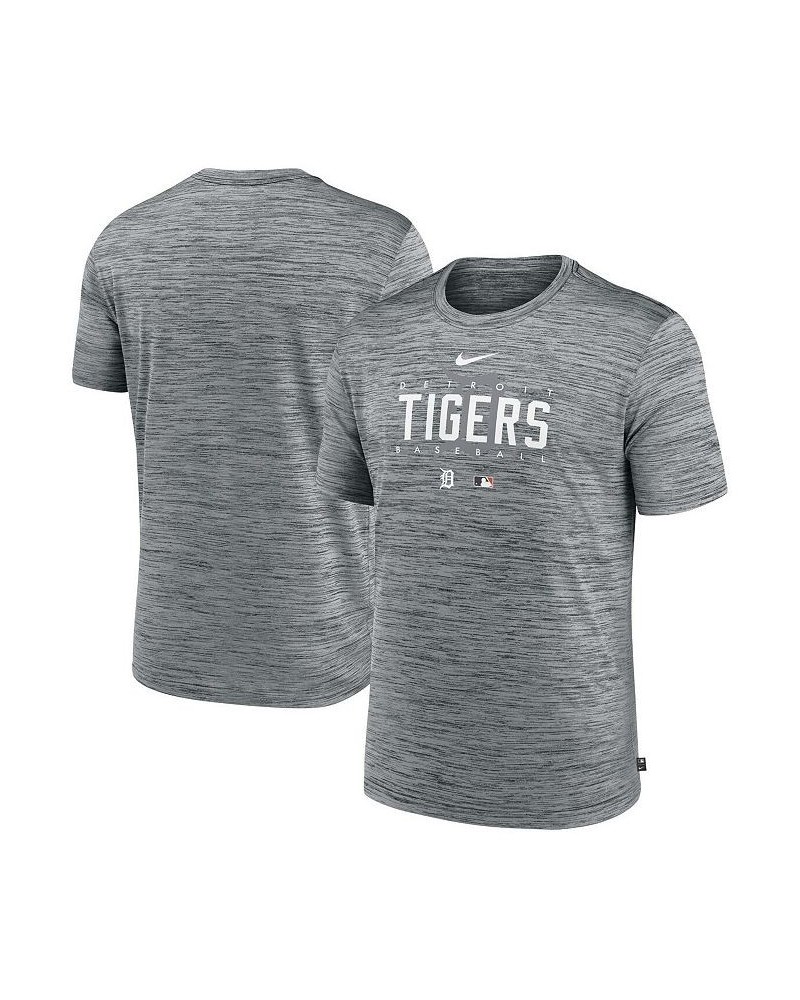 Men's Heather Gray Detroit Tigers Authentic Collection Velocity Performance Practice T-shirt $25.99 T-Shirts